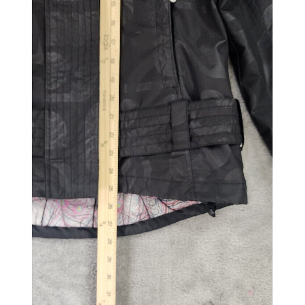 Five Fifty Five Jacket Womens Medium Black Retro Full Zip Long Sleeve Coat - Picture 6 of 14
